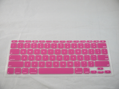 Keyboard Cover Skin 0.1mm M&S Crystal Guard  for Apple MacBook Air 11" A1370 2010 2011 Deep Pink