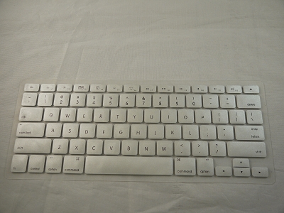 Keyboard Cover Skin 0.1mm M&S Crystal Guard Silver for Apple MacBook Pro 17" A1297 