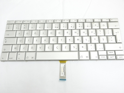 90% NEW Silver Turkish Keyboard Backlight for Apple Macbook Pro 17" A1229 2007 US Model Compatible