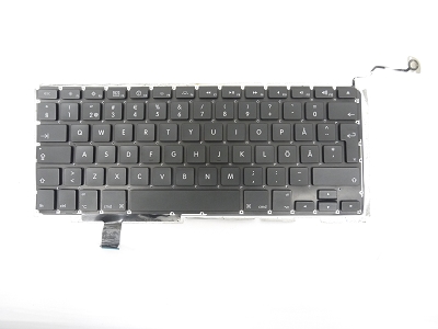 USED Swedish Finland Keyboard Backlit Backlight for Apple Macbook Pro 17" A1297 2009 2010 2011 US Model Compatible