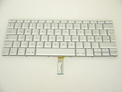 90% NEW Silver Danish Keyboard Backlit Backlight for Apple Macbook Pro 15" A1260 2008 US Model Compatible