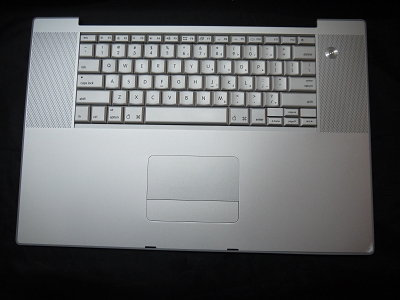 Keyboard Top Case Palm Rest with Trackpad and Trackpad Cable for Apple MacBook Pro 17" A1212 2007
