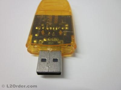 USB SD Reader Orange