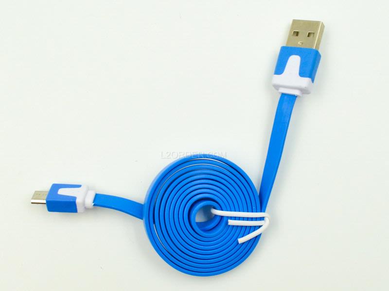 3FT Light Blue Micro USB to USB 2.0 Charging Charger Sync Data Cable Cord for Samsung Galaxy Kindle Fire Nexus LG HTC Smartphone Tablet