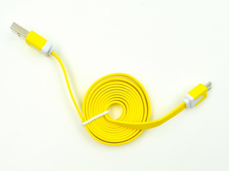 3FT Yellow Micro USB to USB 2.0 Charging Charger Sync Data Cable Cord for Samsung Galaxy Kindle Fire Nexus LG HTC Smartphone Tablet