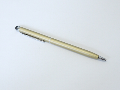 2in1 Gold Capacitive Touch Screen Stylus with Ball Point Pen For iPhone iPad ipod Touch