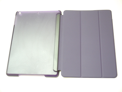Purple Slim Smart Magnetic PU Leather Cover Case Sleep Wake with Stand for Apple iPad Air