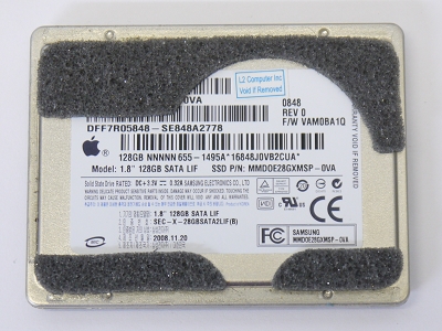 Apple MacBook Air 13" A1304 128GB Samsung 1.8" SSD Hard Drive