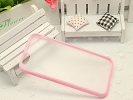 iPhone Case - Pink & Transparent Slim TPU Skin Case Matte Cover for Apple iPhone 6 Plus 5.5"