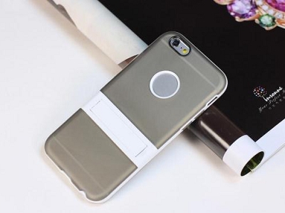 Gray TPU Soft holder Case Cover Skin Protective for Apple iPhone 6 4.7"