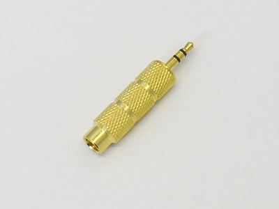 Gold-plated 6.5 F To 3.5 M Audio Adapter Converter