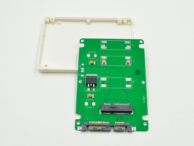 New Mini PCI-E mSATA SSD to 2.5" SATA adapter Converter with thickness case