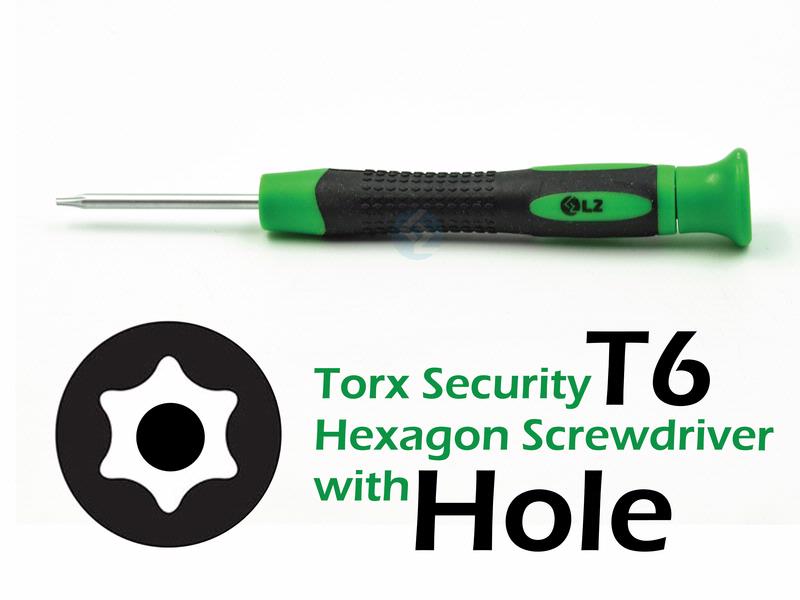 New Torx Security T6 Hexagon Screwdriver with Hole for MacBook Pro A1278 A1286 A1297 Logic Board Mac Mini 2014