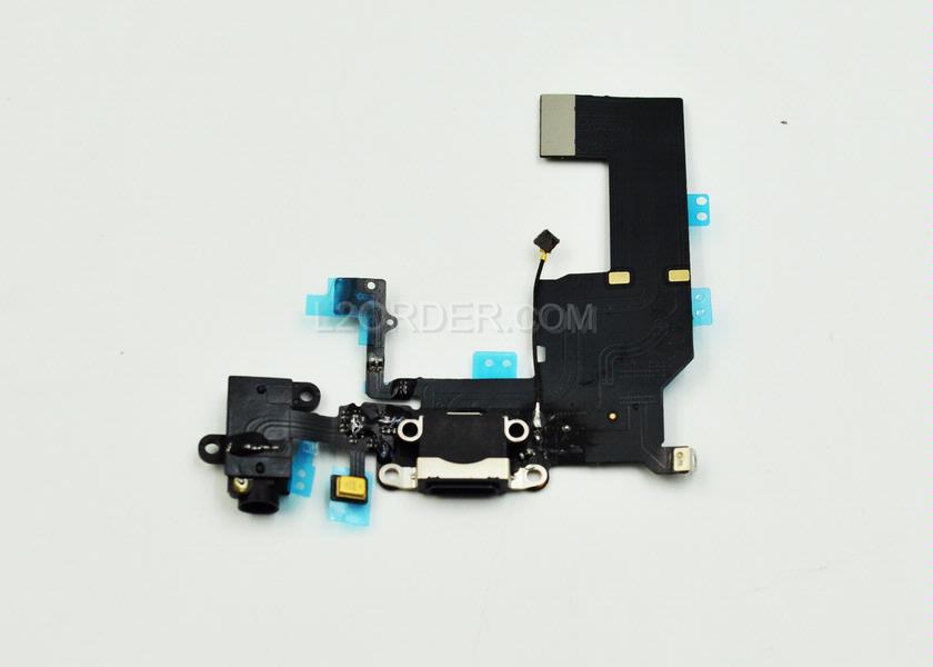 NEW Black Dock Charging Port Headphone Microphone Connector 821-1705-A for iPhone 5C A1532 A1456 A1507 A1526 A1529 A1516