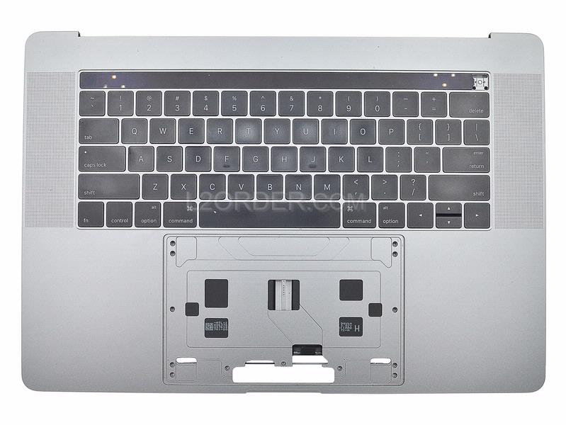 Grade A Space Gray US Keyboard Top Case Palm Rest with Battery A1820 Touch Bar for Apple Macbook Pro 15" A1707 2016 2017 Retina 