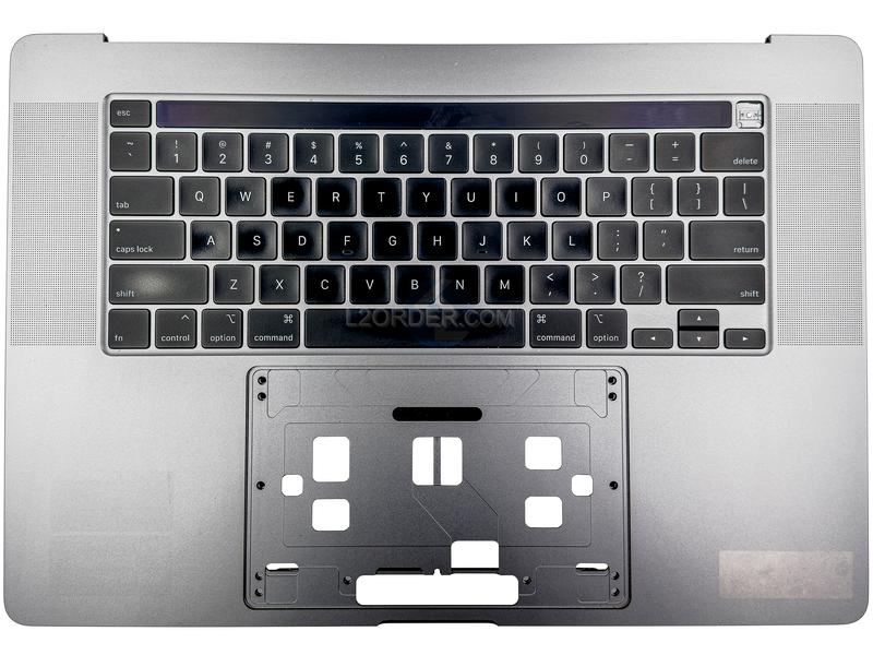 Grade B Space Gray US Keyboard Top Case Palm Rest with Touch Bar for Apple Macbook Pro 16" A2141 2019 Retina   