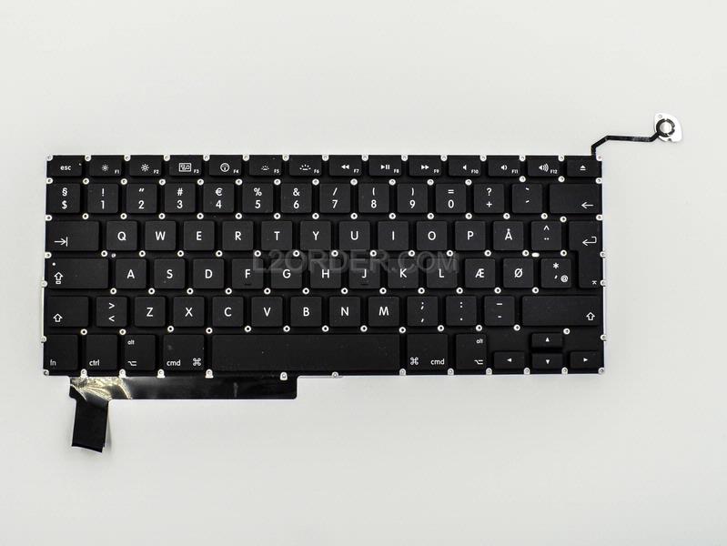 NEW Danish Keyboard for Apple MacBook Pro 15" A1286 2009 2010 2011 2012