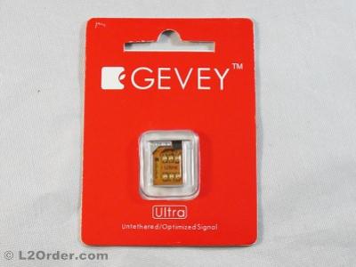 NEW GEVEY Ultra UNLOCK Sim Card for iPhone 4 Up To 5.0.1 AT&T GSM ONLY