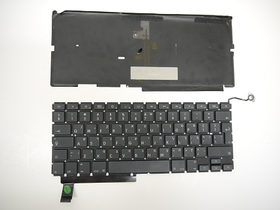 USED Israel Hebrew Keyboard With Backlight for Apple MacBook Pro 15" A1286 2009 2010 2011 2012 