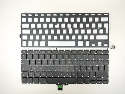 USED Norwegian Keyboard with Backlight for Apple MacBook 13" A1278 2009 2010 2011 2012 