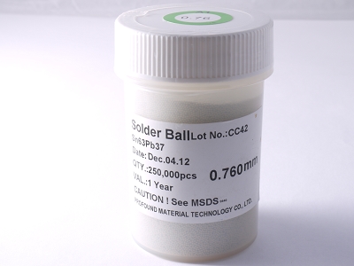 0.760mm BGA Leaded Solder Balls 250000PCs