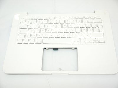 95% NEW Top Case Palm Rest with French France Keyboard No Speaker for Apple MacBook 13" A1342 White 2009 2010 