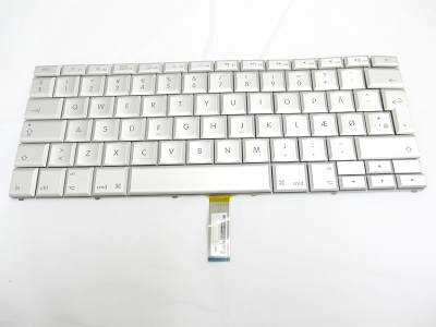 99% NEW Silver Danish Keyboard Backlit Backlight for Apple Macbook Pro 17" A1261 2008  US Model Compatible