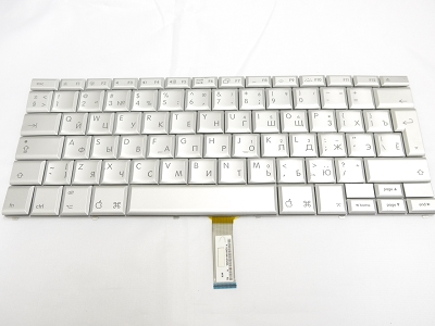 90% NEW Silver Russian Keyboard Backlight for Apple Macbook Pro 17" A1229 2007 US Model Compatible