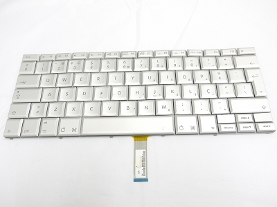 90% NEW Silver Portuguese Keyboard Backlight for Apple Macbook Pro 17" A1229 2007 US Model Compatible