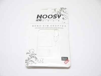 White Nano Sim Micro Sim Standard Card Adapter for iPhone Samsung Galaxy Nexus HTC LG All Mobile Devices