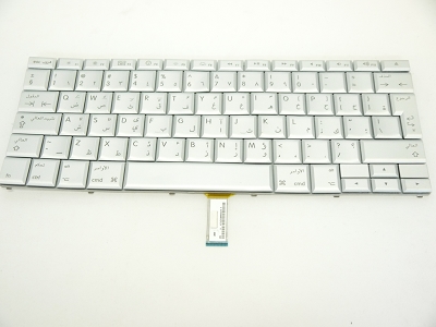 90% NEW Silver Arabic Keyboard Backlit Backlight for Apple Macbook Pro 15" A1260 2008 US Model Compatible