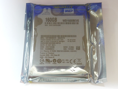 Western Digital 160GB 2.5" IDE 5400RPM Laptop Hard Drive