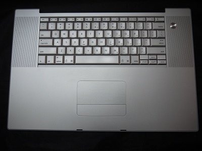 Keyboard Top Case Palm Rest with Trackpad and Trackpad Cable for Apple MacBook Pro 17" A1151 2006