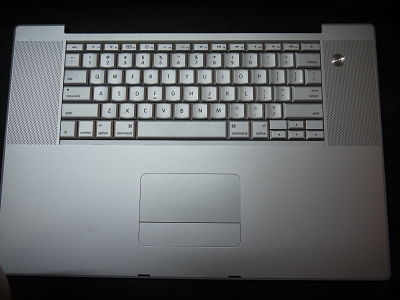 Keyboard Top Case Palm Rest with Trackpad and Trackpad Cable for Apple MacBook Pro 17" A1261 2008