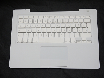 99% NEW White Top Case Palm Rest with Danish Keyboard Trackpad Touchpad for Apple MacBook 13" A1181 2006 2007 also Compatible with 2008 2009