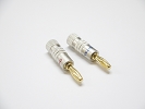Other Accessories - 1 Pair Gray Amplifier Reciver Musical Audio Speaker Cable wire Connector Banana Plug Type B