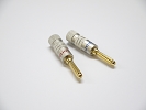 Other Accessories - 1 Pair Gray Amplifier Reciver Musical Audio Speaker Cable wire Connector Banana Plug Type A