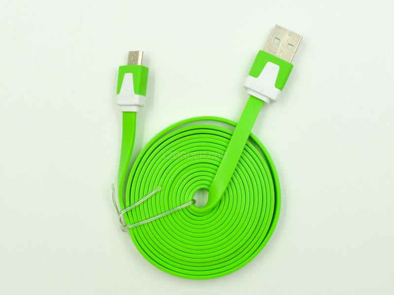 6FT Green Micro USB to USB 2.0 Charging Charger Sync Data Cable Cord for Samsung Galaxy Kindle Fire Nexus LG HTC Smartphone Tablet