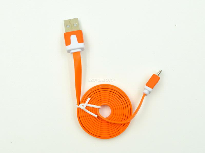 3FT Orange Micro USB to USB 2.0 Charging Charger Sync Data Cable Cord for Samsung Galaxy Kindle Fire Nexus LG HTC Smartphone Tablet