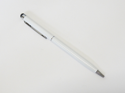 2in1 White Capacitive Touch Screen Stylus with Ball Point Pen For iPhone iPad ipod Touch