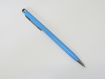 2in1 Light Blue Capacitive Touch Screen Stylus with Ball Point Pen For iPhone iPad ipod Touch