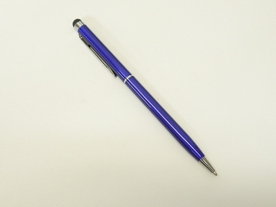 2in1 Blue Capacitive Touch Screen Stylus with Ball Point Pen For iPhone iPad ipod Touch