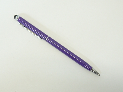 2in1 Deep Purple Capacitive Touch Screen Stylus with Ball Point Pen For iPhone iPad ipod Touch