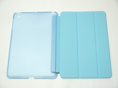 Blue Slim Smart Magnetic PU Leather Cover Case Sleep Wake with Stand for Apple iPad mini iPad mini Retina