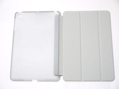Gray Slim Smart Magnetic PU Leather Cover Case Sleep Wake with Stand for Apple iPad mini iPad mini Retina