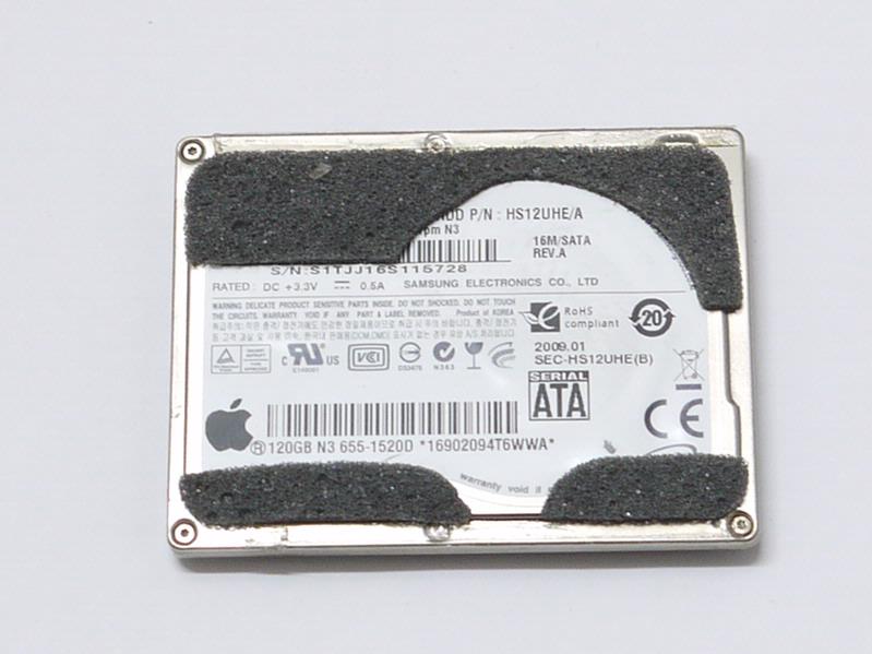 Apple MacBook Air 13" A1304 120GB 1.8" ZIF Hard Drive 4200RPM 16MB HS12UHE 