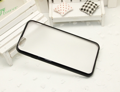 Black & Transparent Slim TPU Skin Case Matte Cover for 4.7" Apple iPhone 6