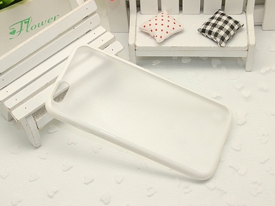 White & Transparent Slim TPU Skin Case Matte Cover for Apple iPhone 6 Plus 5.5"