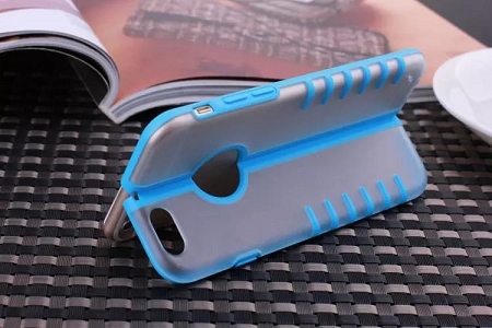 Foldable Blue Premium Thin TPU Skin Case Matte Cover for 4.7" iPhone 6