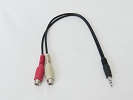 Other Accessories - 3.5mm Male AUX Plug to 2 RCA Female Stereo Audio Y Splitter Cable Cord Adapter